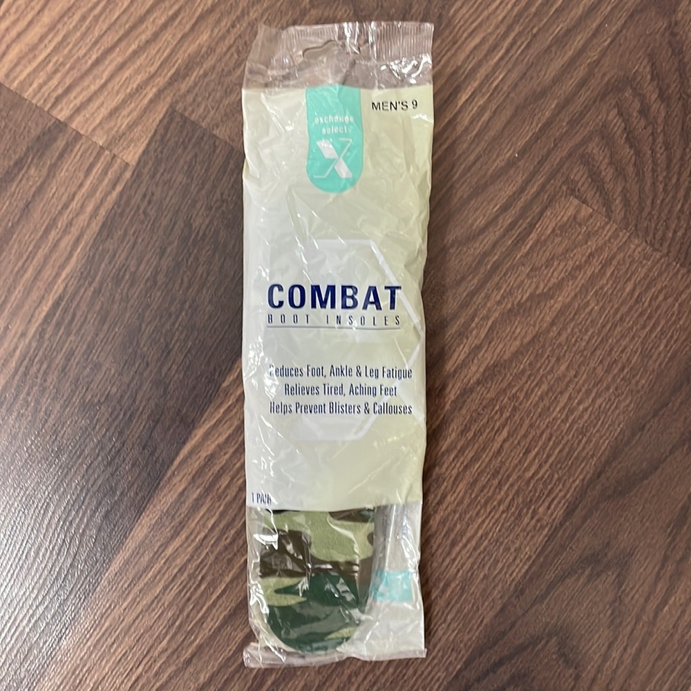 ⚜️Combat Boot Camouflage Extra Thick Shoe Insoles NWT!